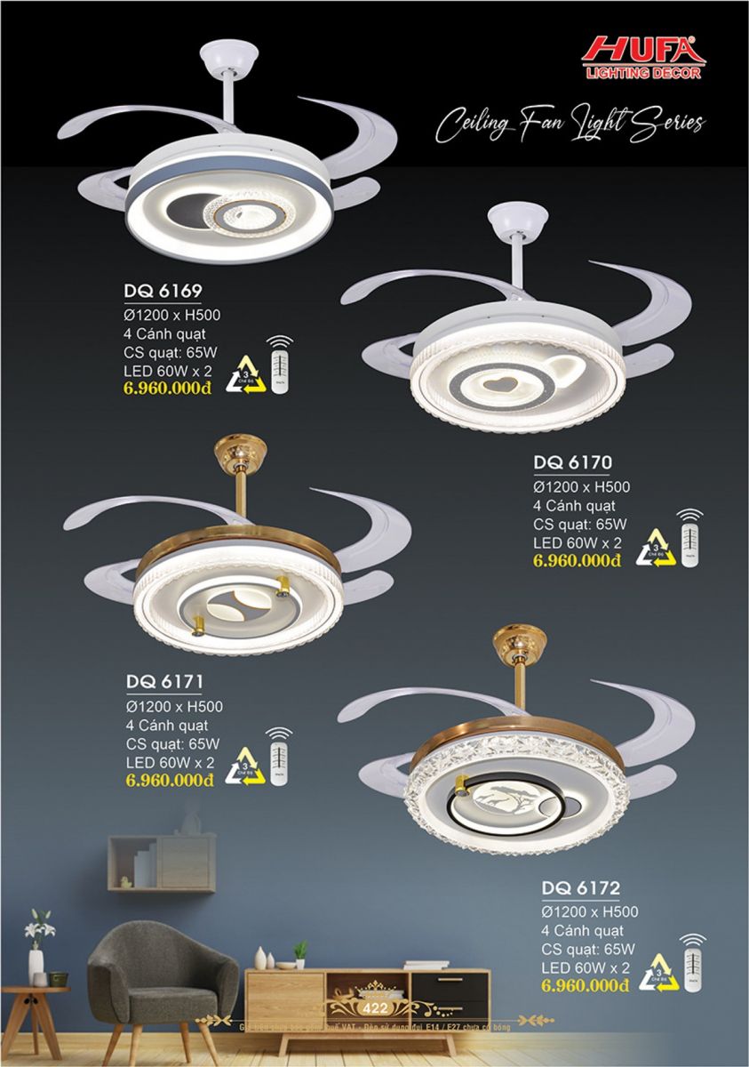 CATALOGUE TRANG TRÍ HUFA 2025 TR 422 DQ 6172, DQ 6171, DQ 6170, DQ 6169