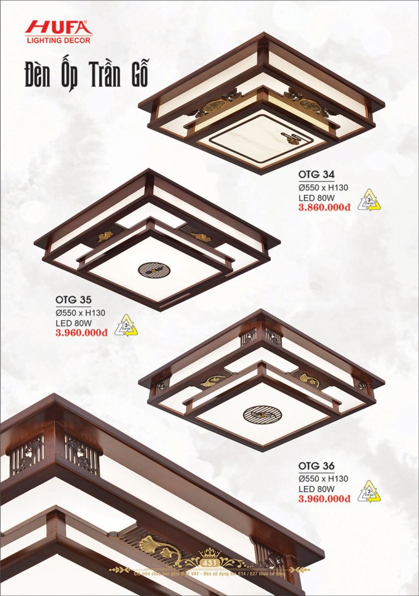 CATALOGUE TRANG TRÍ HUFA 2025 TR 431 OTG 36, OTG 35, OTG 34